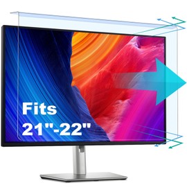 Twugs 2 Pack Anti-Blue Light & Anti-Scratch Screen Protector Shield for 20, 20.2, 21.5, 21.6, 22 Inches Desktop Computer Monitor, Hanging Block Filter Panel for Eye Protection