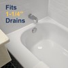 sourcing map 2Pcs Rubber Drain Stopper with Chain and Hanging