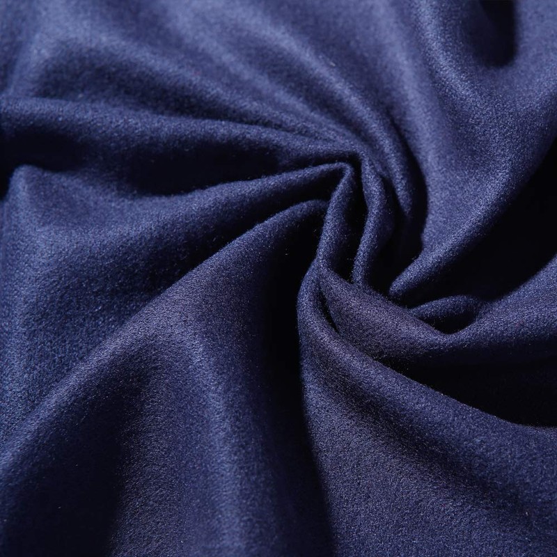 HOYAYO Bufanda clásica cálida de invierno para hombre, marino, Large