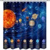 Mocsicka Galactic Outer Space Shower Curtain Boys Nebula Universe Planet
