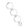 4Pcs A/C Knob Ring Trim Volume Adjuster Decor Fit for
