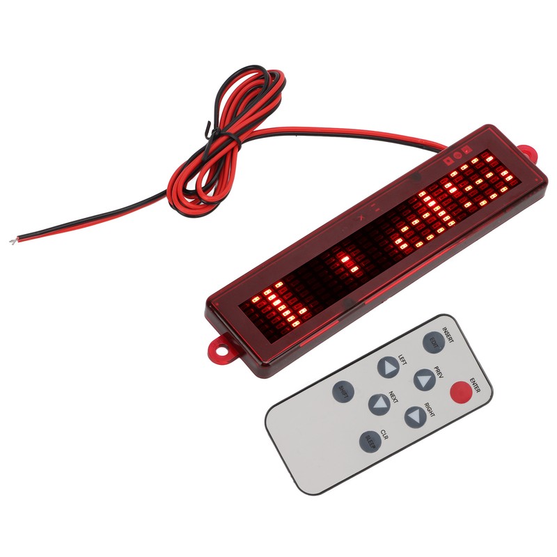 Rechargeable LED Name Tag Replacement for Universal Automobile Programmable Name