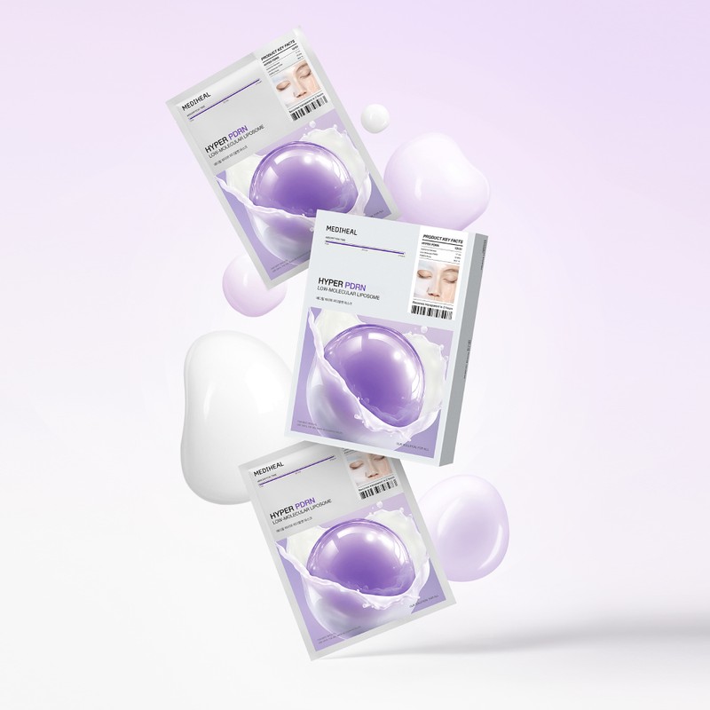 Mediheal Hyal Ganic Gel Mask PDRN, 1 Sheet, 4 Count
