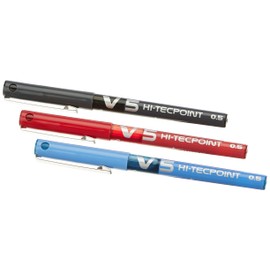 Pilot BX V5, Set of 3 pens, Liquid, Color: Black, Blue and Red