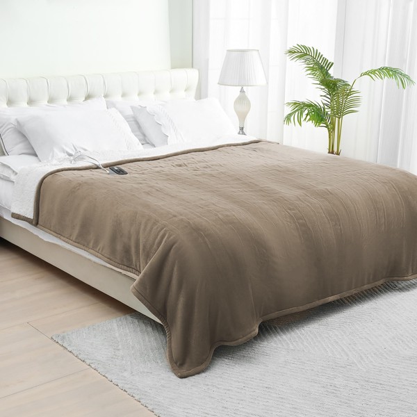 Fantico Electric Blanket Full Size, 77"x84" Heated Blankets with 10
