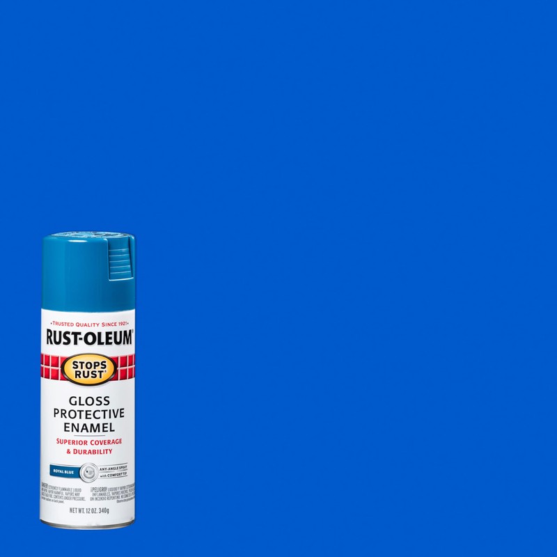 Rust-Oleum 7727830-6PK Stops Rust Spray Paint, 12 oz, Gloss Royal