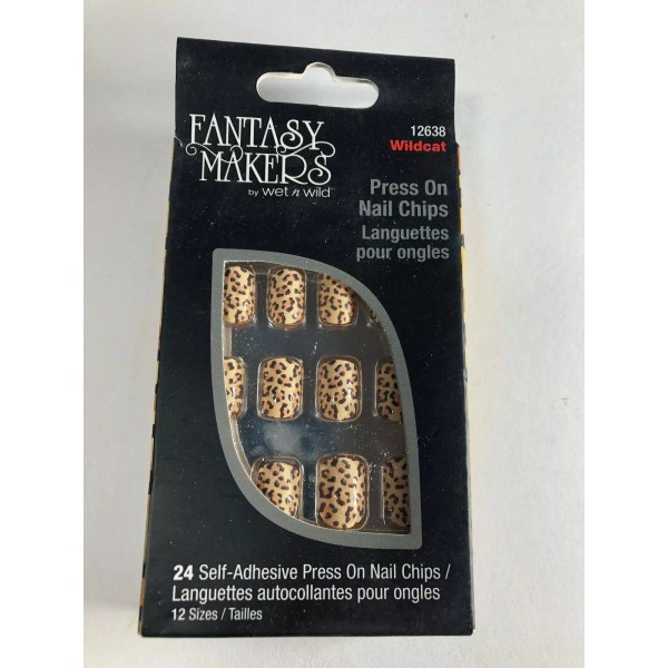 Markwins Fantasy Makers Wildcat 24pc Press On Nail Chips #12638