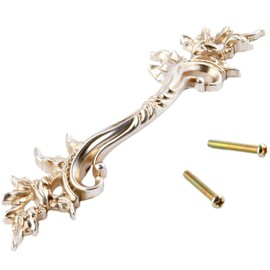 Mgoodoo 5Pcs Antique Silver European Style Vintage Handles Pulls for Cabinet Door Dresser Cupboard Closet Drawer Furniture