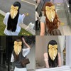 Big Large Hair Bows Clips for Women Girls Glitter Gold
