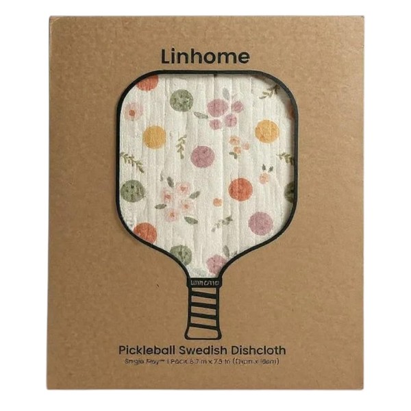 Linhome Pickleball Swedish Dishcloth, Reusable Paper Towel, Super Absorbent Cellulose