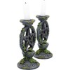 Nemesis Now B2539G6 Wiccan Pentagramm Kerzenständer Set mit 2 Kerzenhaltern