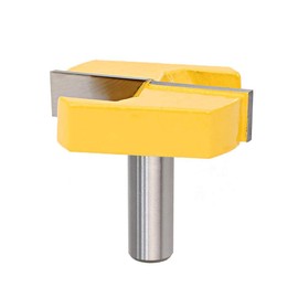 Bestgle 1/2 Inch Shank Large Bottom Cleaning Router Bit CNC Grooving Bit Woodworking Milling Cutter Tool, 2-1/4 Inch Cutting Diameter
