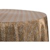CVL Satin 120" Round Tablecloth 100% Polyester - Leopard Design,