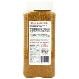 Bone Suckin' Seasoning & Rub, Original Blend, 26 Oz - Grilling Rubs, Dry Pork Rub, Gluten-Free, Non-GMO, Kosher, Great on Ribs, Pork, Beef, Chicken, Seafood, Pasta, Vegetables & Even Popcorn! No Msg - 2 Pcs