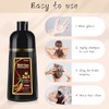 Dark Brown Hair Dye Shampoo 3 in 1, Gentle Formula