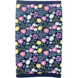 Maruwa Boeki Warm Ankle Warmer Retro Flower Navy Size: One Size Fits Most 2003955-04