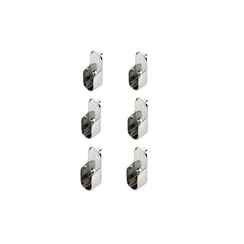 Hafele Oval Closet Rod Flange - w/Rear Facing Pins- 15