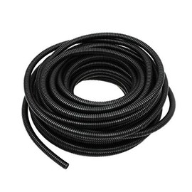 MR DJ 100 FT 3/8" BLACK SPLIT WIRE LOOM POLYETHYLENE TUBING CABLE CONDUIT