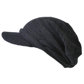 [Casual Box] CHARM Knit Casket, 100% Organic Cotton, One Size Fits Most, 4 Colors, With Brim, Knit Hat, Summer Knit Hat, Summer, Men's, Women's, multicolor (mixed color / black)