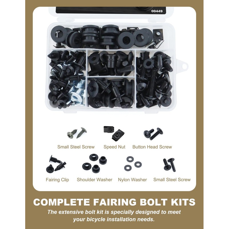 CYCBOLT Full Sets Fairing Bolts Kit Compatible with YZF-R6 2006-2007