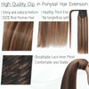 S-noilite Wrap Around Ponytail Extension Human Hair #4P27 Medium Brown