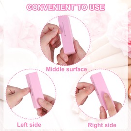 Fuyamp Fuyamp 10 Pcs Nail Buffer Block, Professional 120 Grit Nail Sanding Blocks for Natural Acrylic Nails, Nail Buffer Blacks Manicure Pedicure Tools for Gel Nails Salon Home Use (Pink)