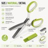 5-Blade Stainless Steel Herb Scissors for Kitchen Food Prep –