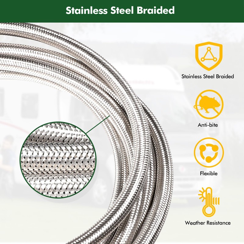 Extend a Stay RV Propane Kit, Propane Brass Tee 4
