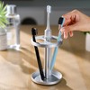Electric Toothbrush Holder Stand for Bathroom: Stainless Steel Ventilated Organizer