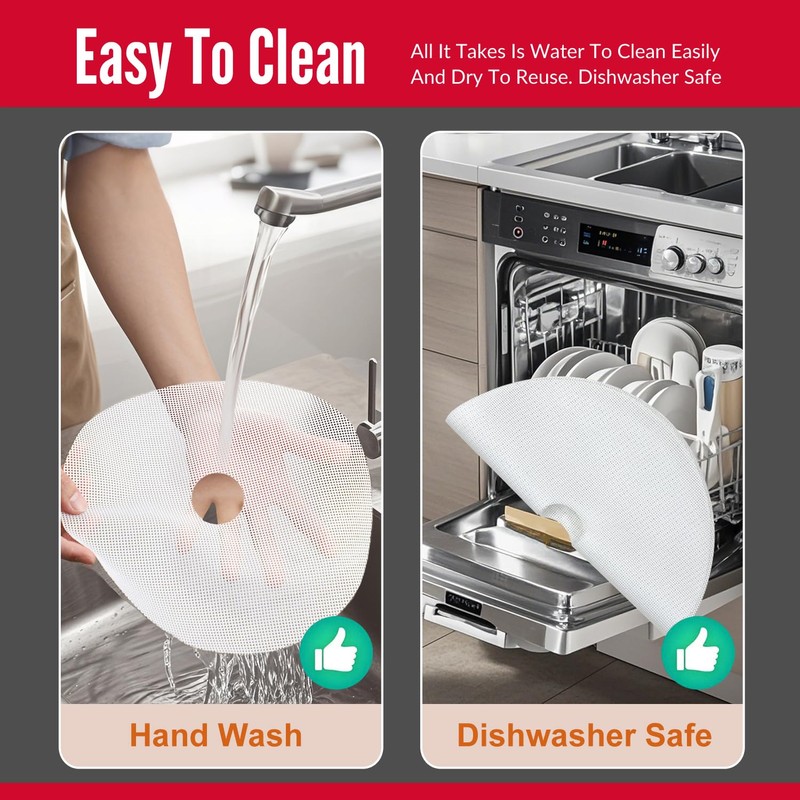 GUCUJI Round Silicone Dehydrator Sheets for NESCO FD-1010 FD-1018A FD-1040