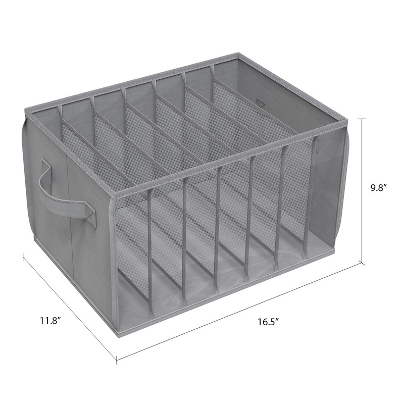 Zilink Upgraded Wardrobe Clothes Organizer with Support Board Clear Jeans