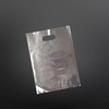Transparent PE Punched Handle Shopping Plastic Bags 50x60cm 100 Count