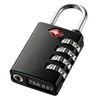 Sanwa Direct 200-SL023BK TSA Lock Combination Lock 4-Digit Black