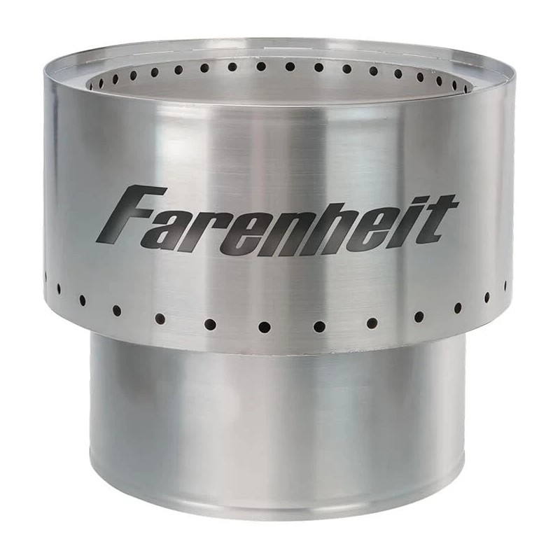 Fahrenheit Small 13.5 Inch Stainless Steel Fire Pit for Outside