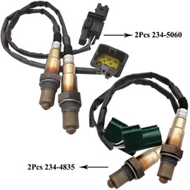 Sensor de oxígeno O2, sensor de oxígeno de 4 piezas, sensor 2 aguas arriba para 2004 Nissan Pathfinder Titan 5.6L 234-5060 234-4835