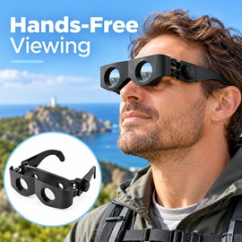 Wearable Magnifier Glasses for Fishing & Viewing – Adjustable Hands-Free Focus Tool for Theater, TV & Outdoor Activities