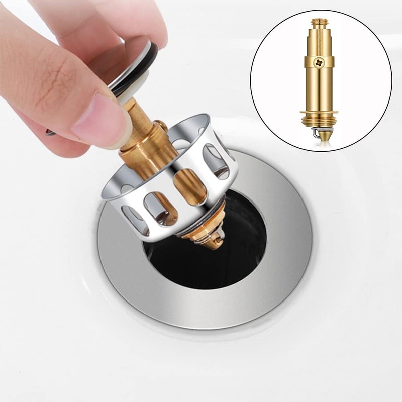 Neikafan Pack of 3 Clack Plug Bolt Pop Up Drain