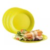 Tupperware Set De 4 Platos Para Postre Floresta Alimentos Tupperware
