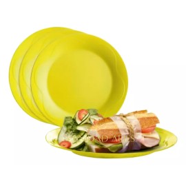 Tupperware Set De 4 Platos Para Postre Floresta Alimentos Tupperware