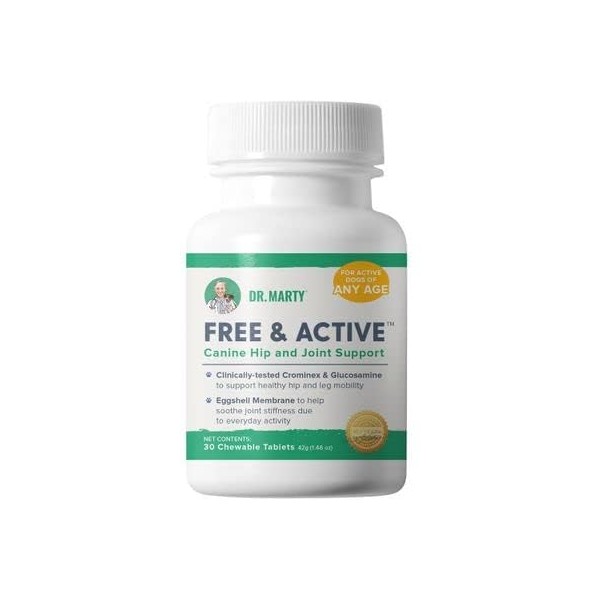 Dr. Marty Free & Active Dog Supplements, 30 Chewables