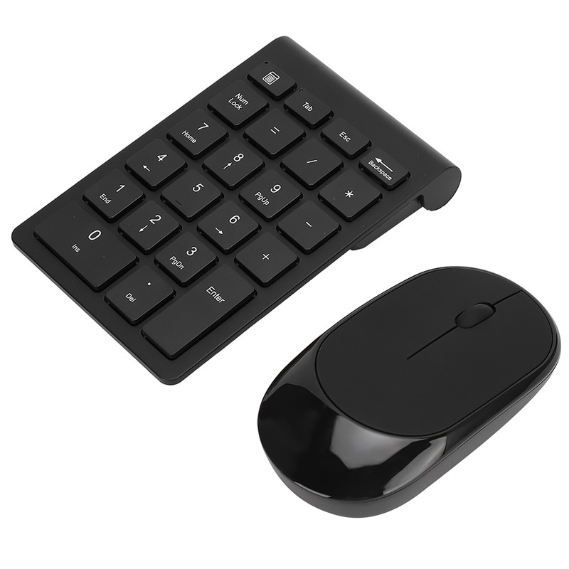 2.4G Wireless Ultra-Thin 22-Key Switch-Free Digital Keyboard Wireless Mouse Set