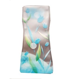 Portable Emergency Vase, Aqua Blue and Green, Foldable and Reusable Vase