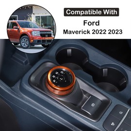 Car Gear Shift Switch Button Ring Trim Cover Compatible with Ford Maverick 2022 2023 Car Gear Knob Ring Cover Gear Shift Switch Knob Cover Gear Shifter Head Button Protect Decor Interior Accessories
