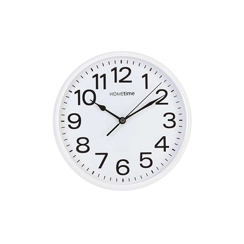 Stylish White Bold Classic Quartz Wall Clock Non Ticking Silent
