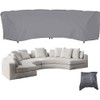 UCARE Curved Sofa Cover Outdoor Couch Sectional Protector Waterproof Half
