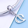 Letter D Charm Sterling Silver 925 Initial A-z Alphabet Beads