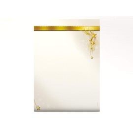 Silver Star 100 Sheets High-Quality Christmas Letter Paper 100 g/qm