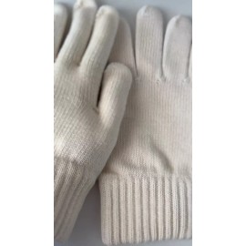 Body4Real Organic Cotton Kids Gloves Unisex Dye Free No Synthetic Fibers White X-Large