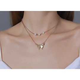 Modyle Women Jewelry Butterfly Pendant Necklace