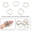 Yangfei Set of 30 Key Rings Iron Split Key Ring